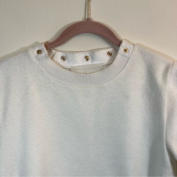 ✨ Steventai Women’s White Fleece Top Medium - Picture 2 of 12